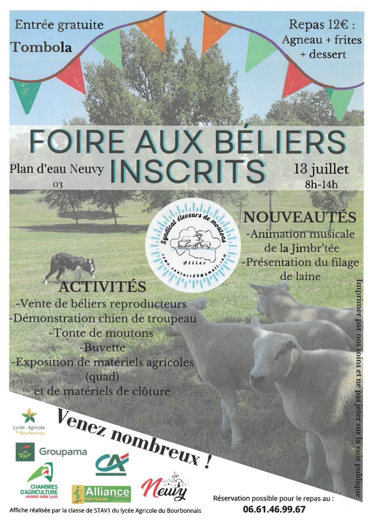 FOIRE AUX BÉLIERS