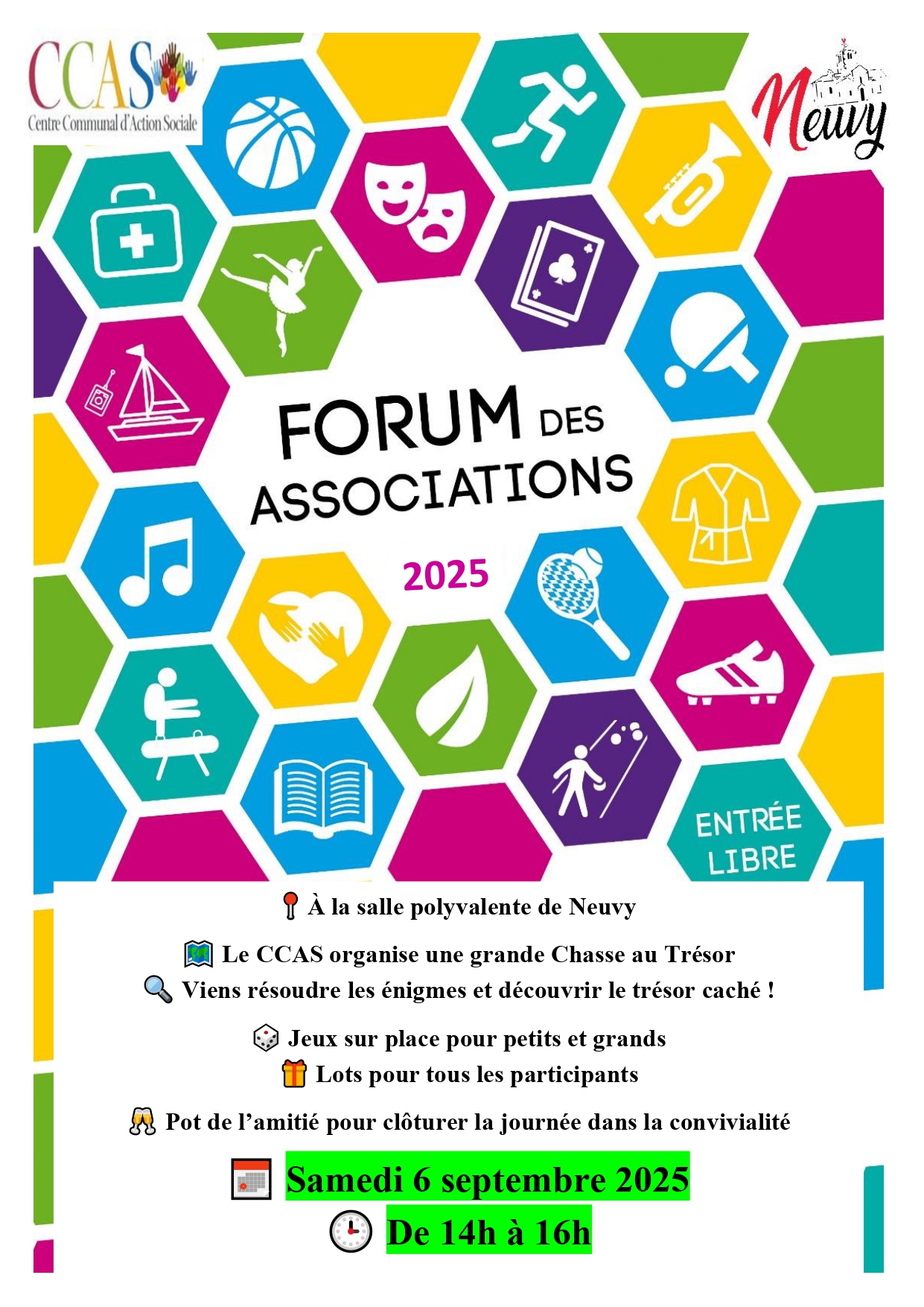 FORUM DES ASSOCIATIONS - CHASSE AU TRÉSOR CCAS
